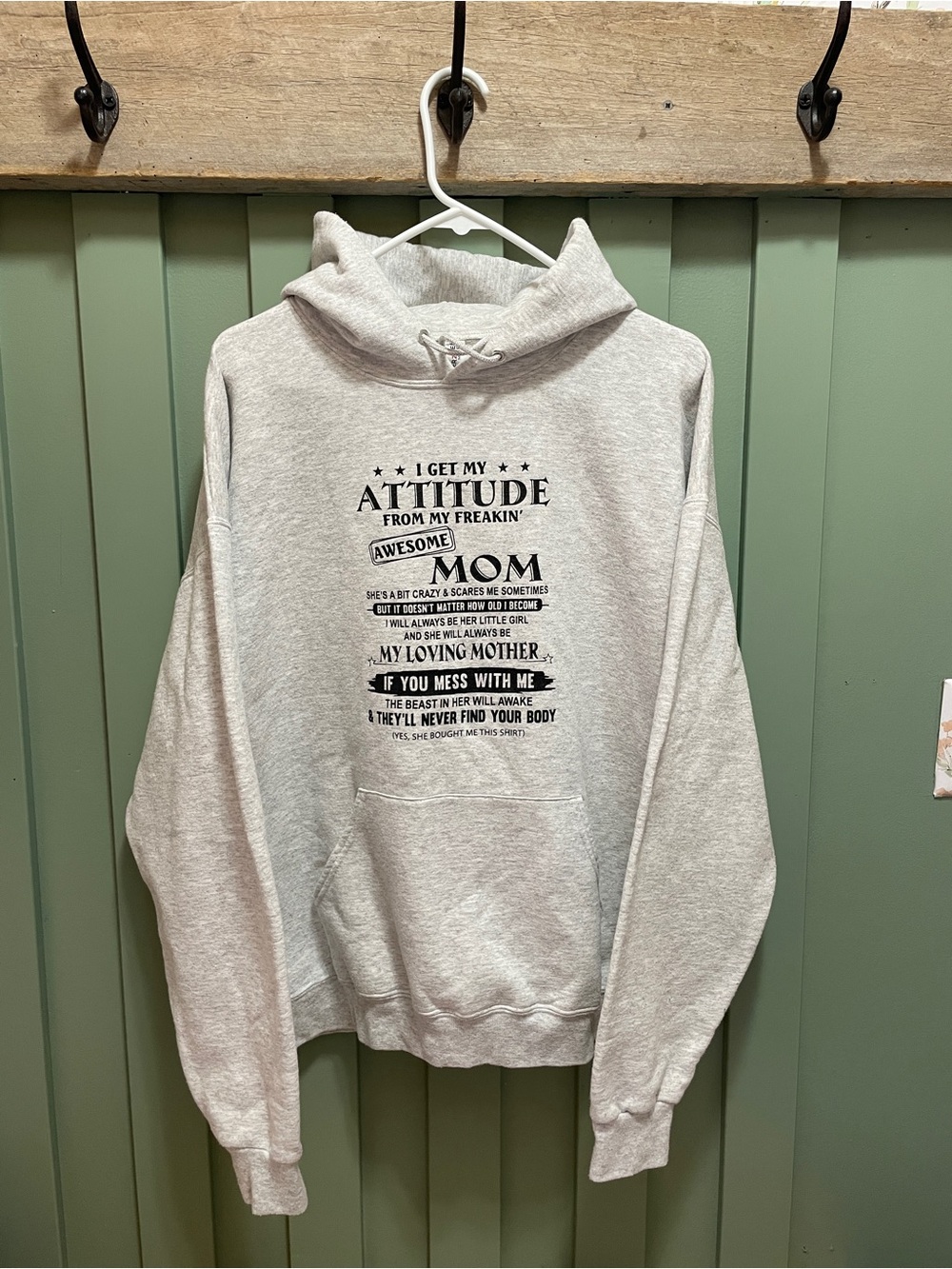 Mom and Daughter Hoodie Funny Saying For Daughter Jerzees Size XL